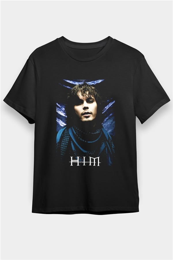 HIM Black Unisex T-Shirt