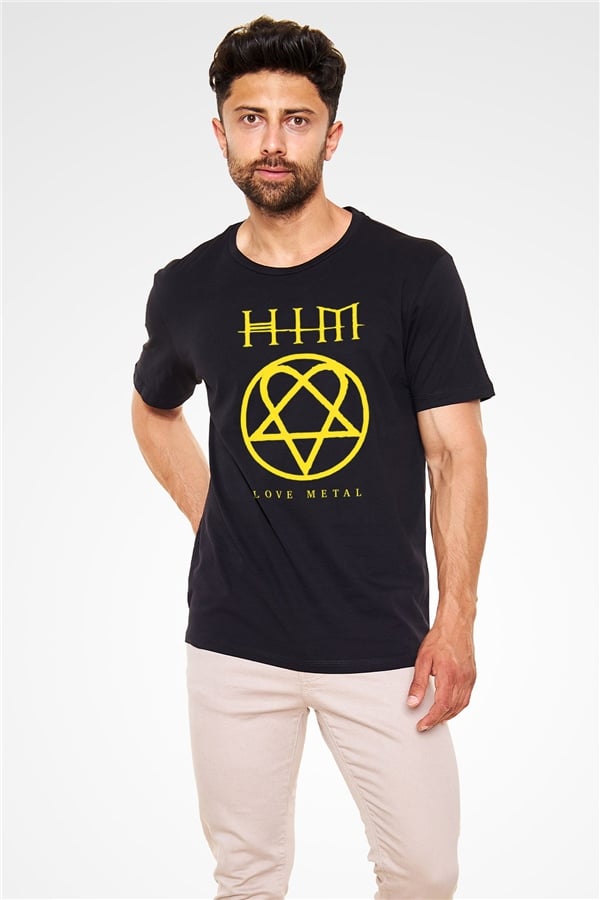 HIM Black Unisex T-Shirt