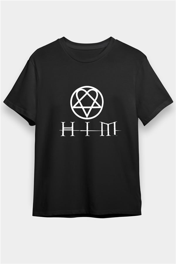 HIM Black Unisex T-Shirt