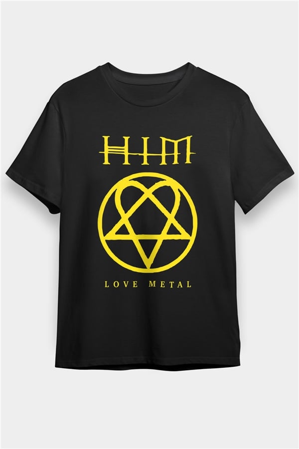 HIM Black Unisex T-Shirt