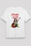 Hydra Vein Printed Unisex White T-Shirt