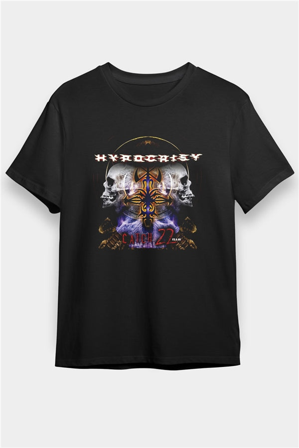 Hypocrispy Printed Unisex Black T-Shirt