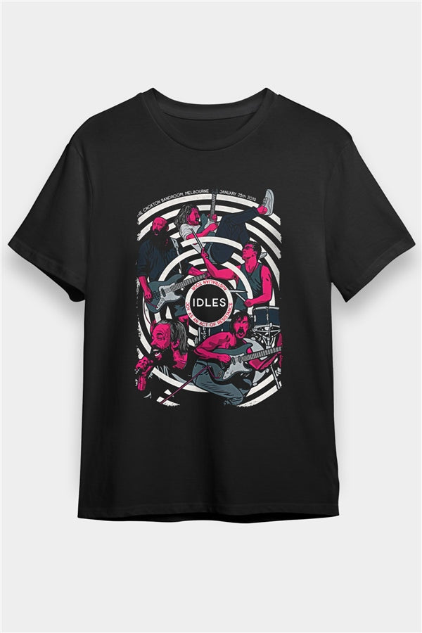 Idles Printed Unisex Black T-Shirt