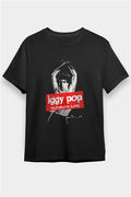 Iggy Pop Printed Unisex Black T-Shirt