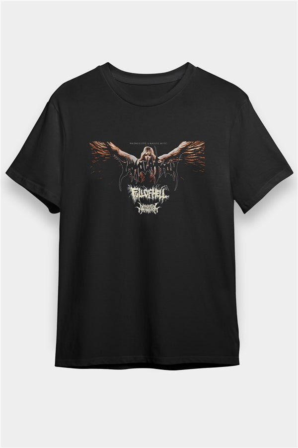 Immolation Printed Unisex Black T-Shirt