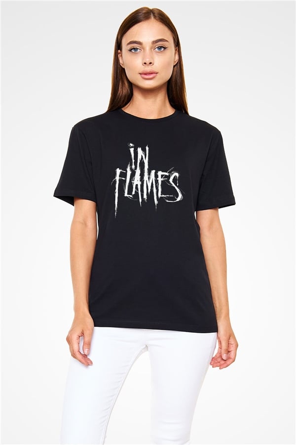 In Flames Black Unisex T-Shirt