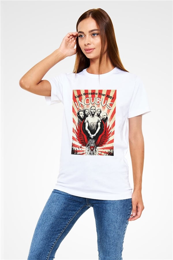 Incubus White Unisex T-Shirt