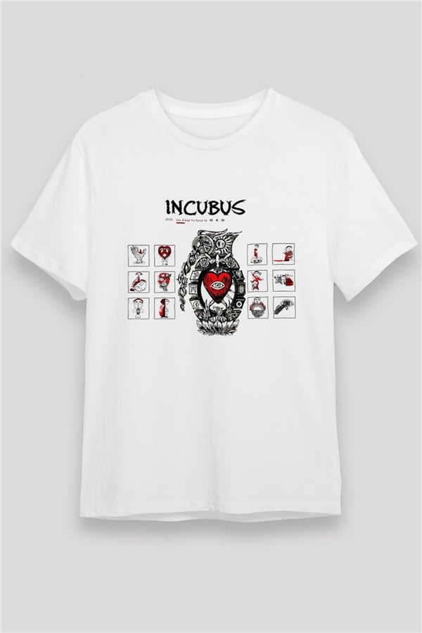 Incubus White Unisex T-Shirt