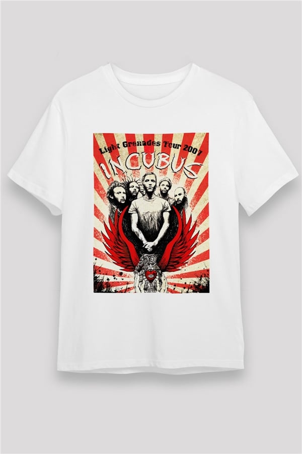 Incubus White Unisex T-Shirt