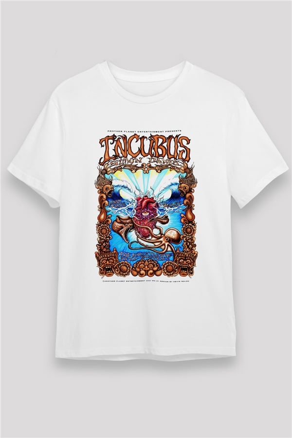 Incubus White Unisex T-Shirt