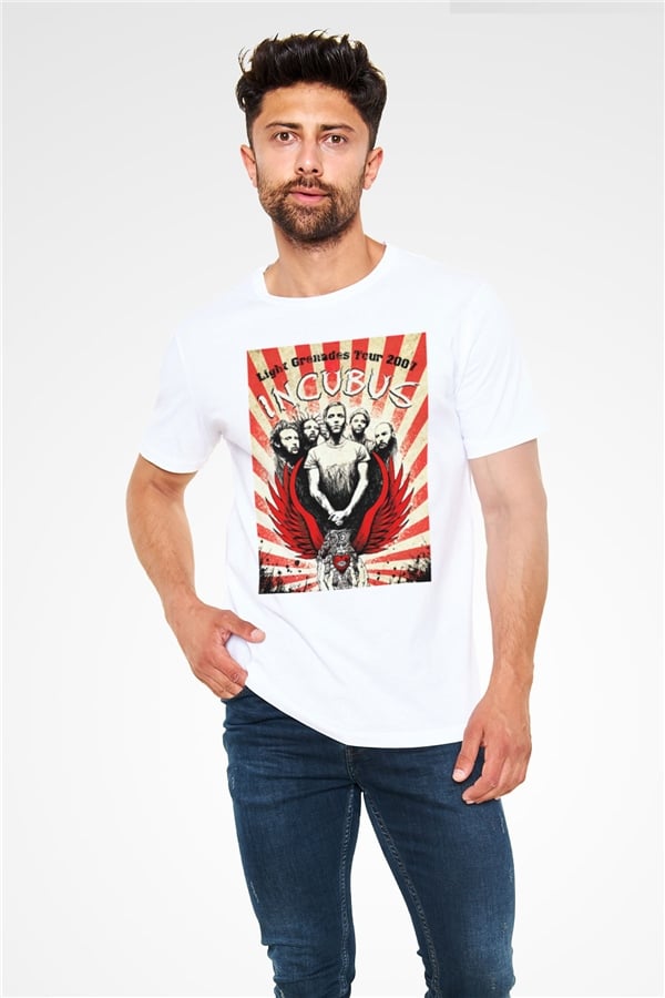 Incubus White Unisex T-Shirt