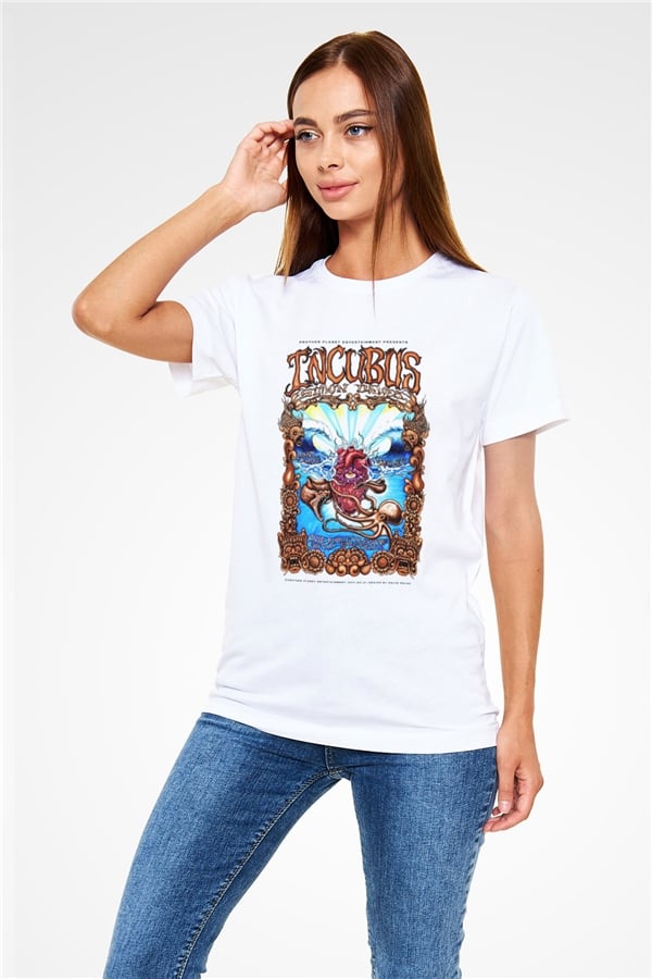 Incubus White Unisex T-Shirt