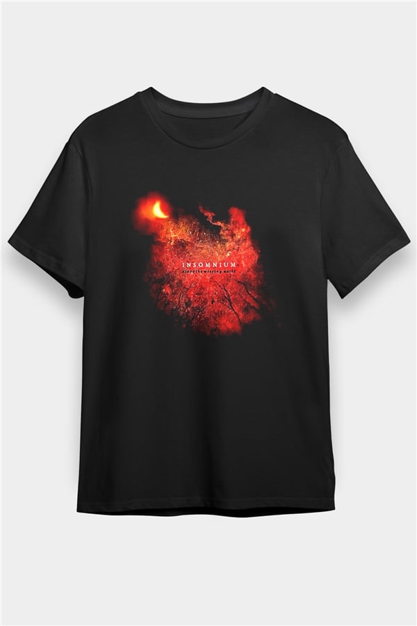 Insomnium Printed Unisex Black T-Shirt