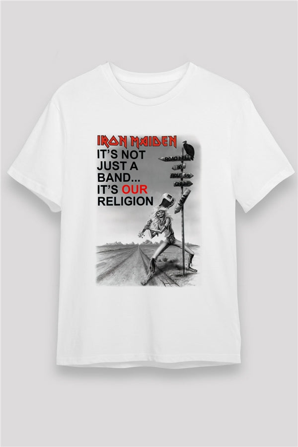 Iron Maiden White Unisex T-Shirt