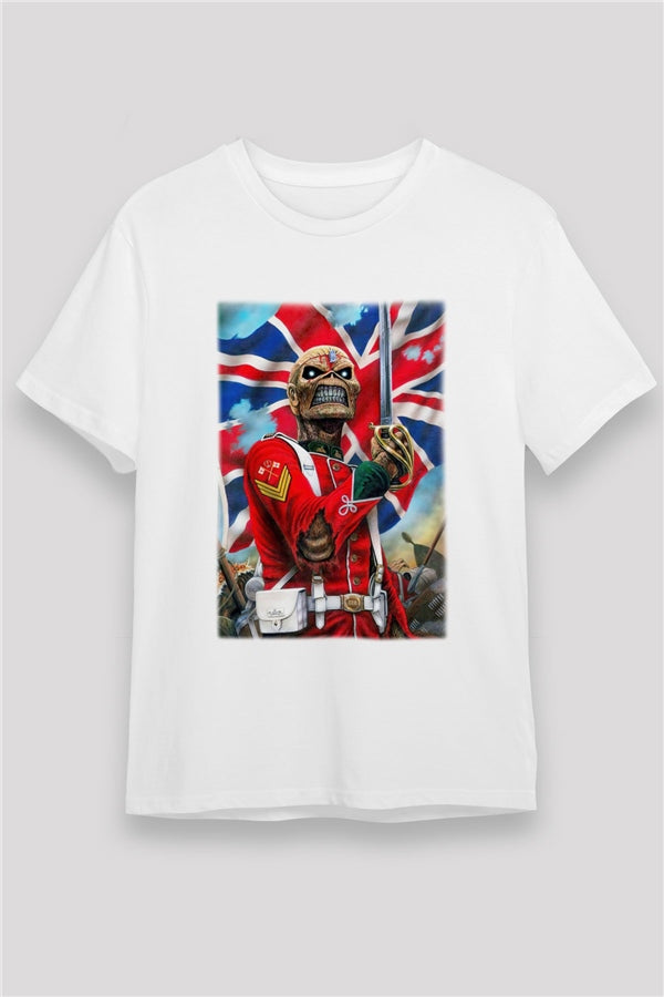 Iron Maiden White Unisex T-Shirt