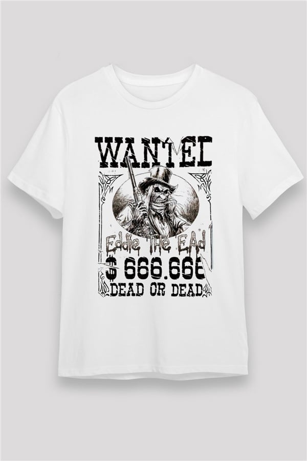 Iron Maiden White Unisex T-Shirt