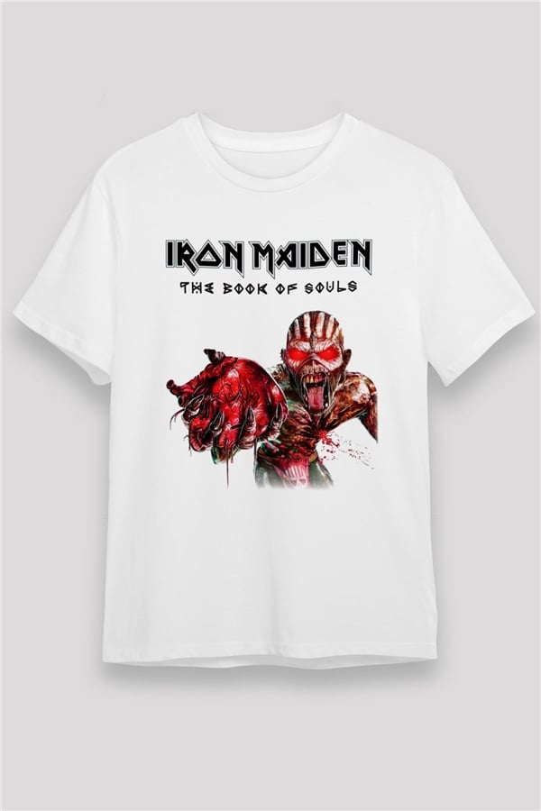 Iron Maiden White Unisex T-Shirt