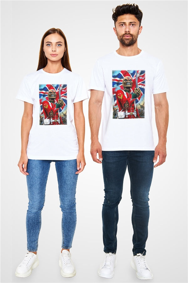 Iron Maiden White Unisex T-Shirt