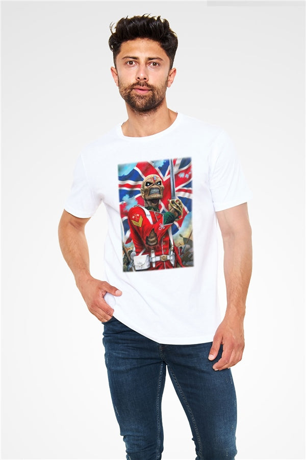 Iron Maiden White Unisex T-Shirt