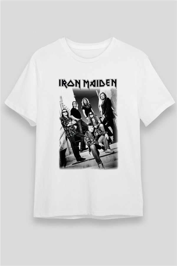 Iron Maiden White Unisex T-Shirt