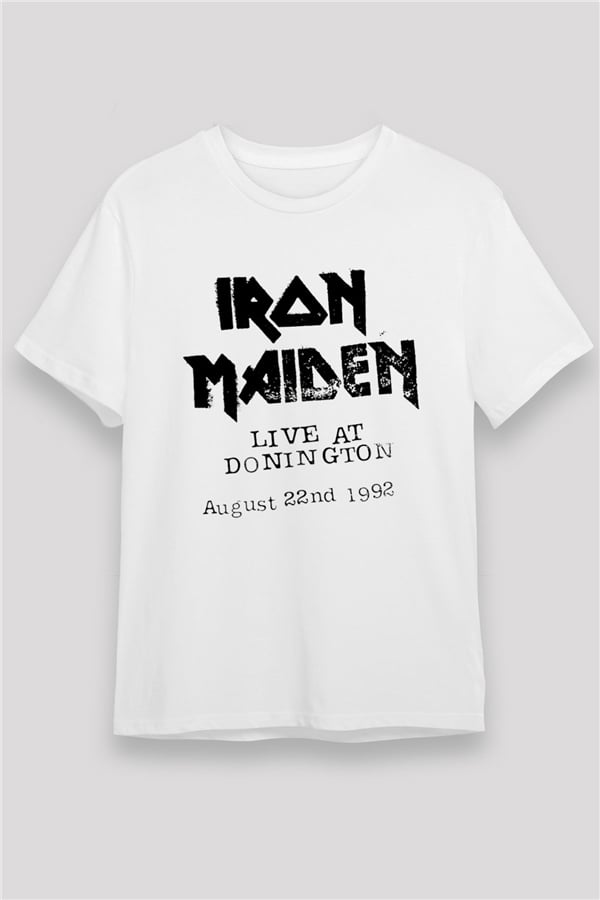 Iron Maiden White Unisex T-Shirt
