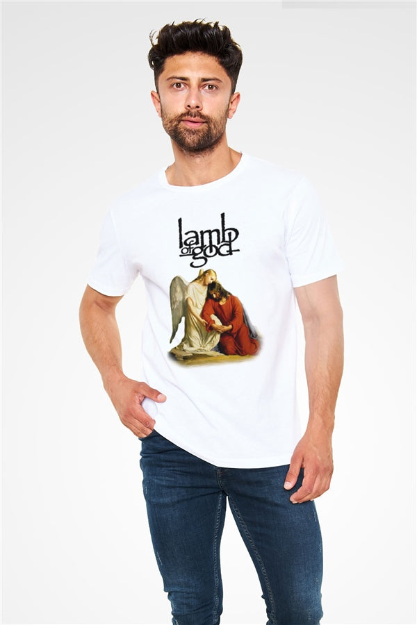 Lamb of God White Unisex T-Shirt