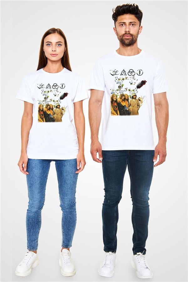 Led Zeppelin White Unisex T-Shirt