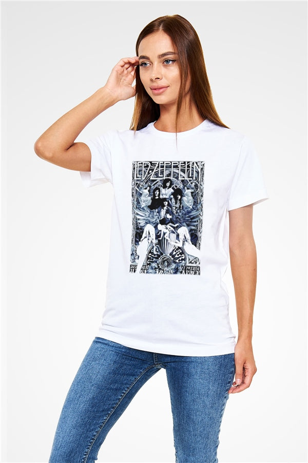 Led Zeppelin White Unisex T-Shirt