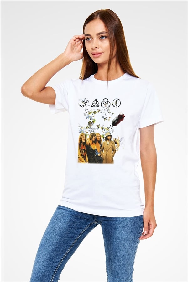 Led Zeppelin White Unisex T-Shirt