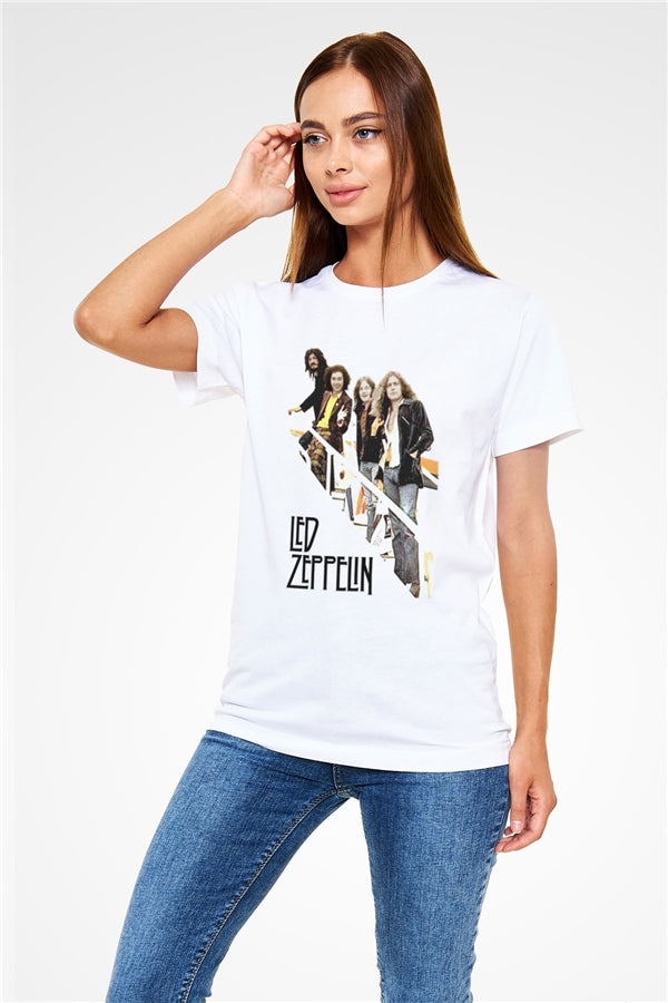 Led Zeppelin White Unisex T-Shirt