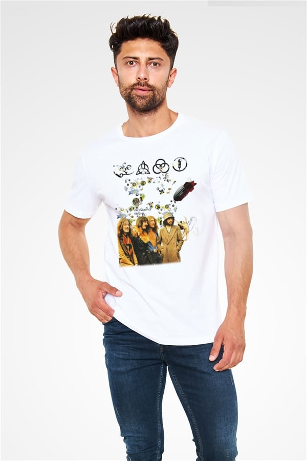 Led Zeppelin White Unisex T-Shirt
