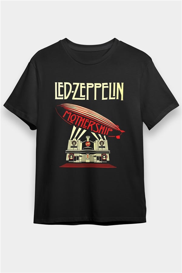 Led Zeppelin Mothership Black Unisex T-Shirt