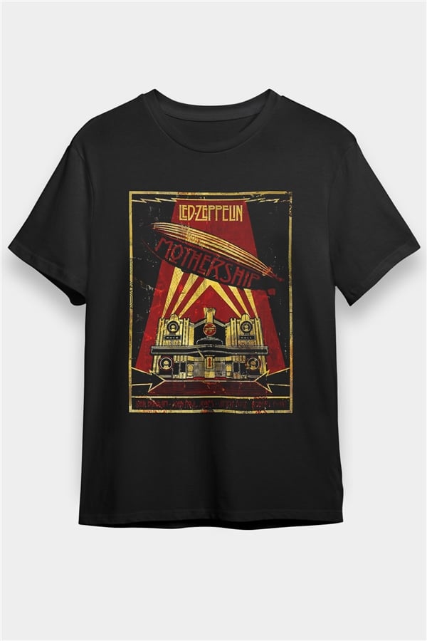Led Zeppelin Mothership Black Unisex T-Shirt