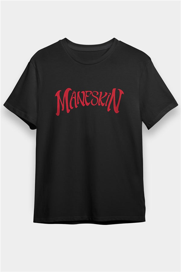 Maneskin Printed Unisex Black T-Shirt