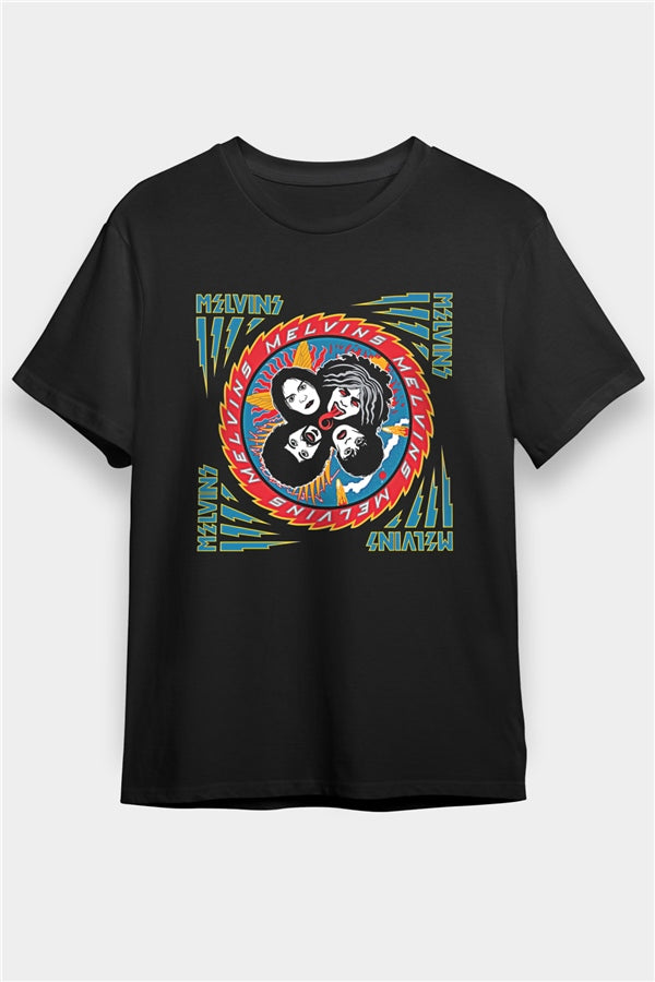 Melvins Printed Unisex Black T-Shirt