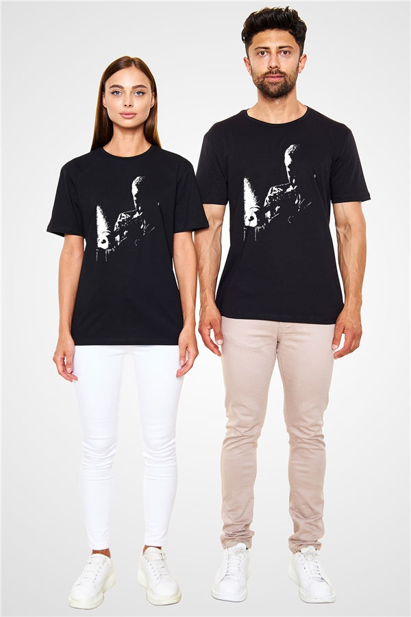 Miles Davis Printed Unisex Black T-Shirt