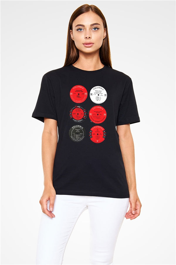 Miles Davis Printed Unisex Black T-Shirt