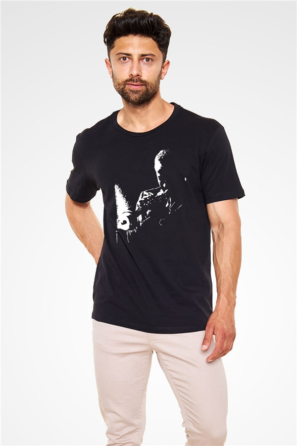 Miles Davis Printed Unisex Black T-Shirt