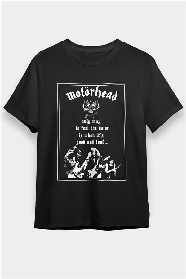 Motörhead Black Unisex T-Shirt | Rock Metal Band Tee