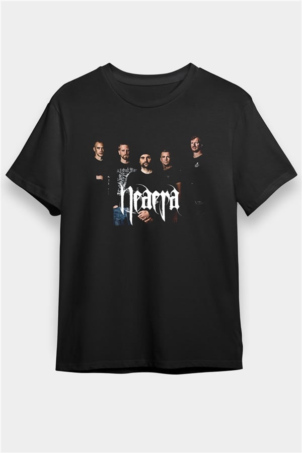 Neaera Black Unisex Printed T-Shirt