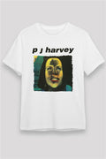 Pj Harvey Printed Unisex White T-Shirt