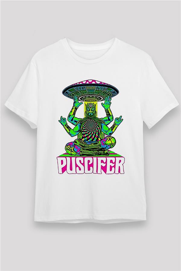 Puscifer Printed Unisex White T-Shirt