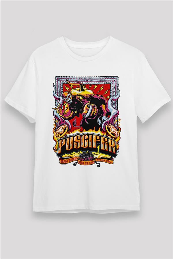 Puscifer Printed Unisex White T-Shirt