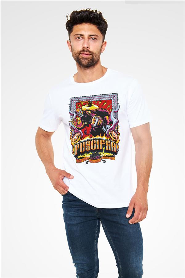 Puscifer Printed Unisex White T-Shirt