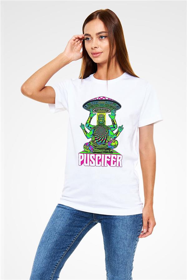 Puscifer Printed Unisex White T-Shirt