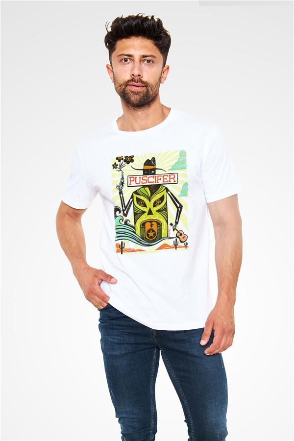 Puscifer Printed Unisex White T-Shirt