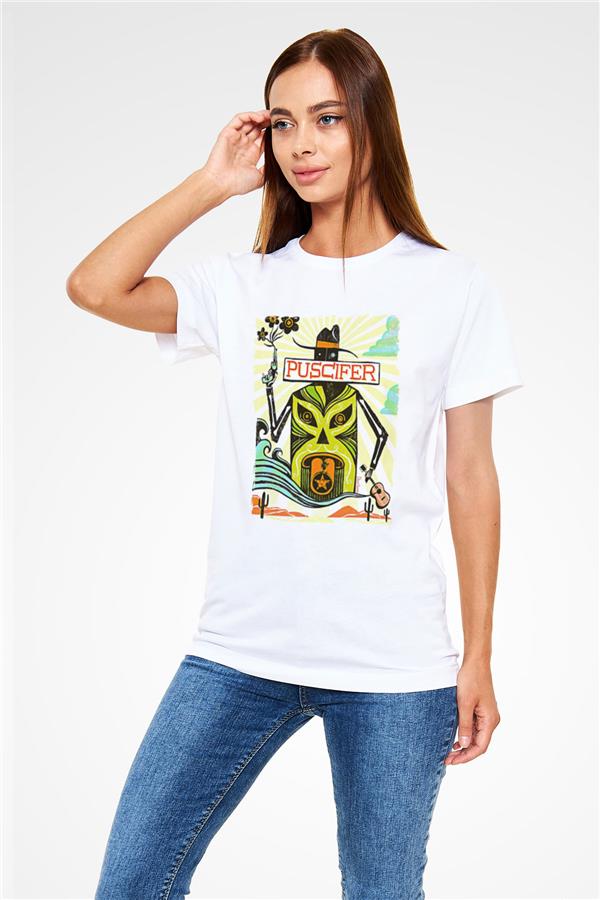 Puscifer Printed Unisex White T-Shirt