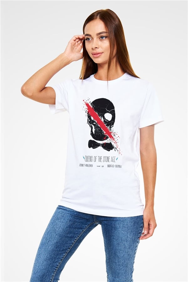 Queens of the Stone Age White Unisex T-Shirt
