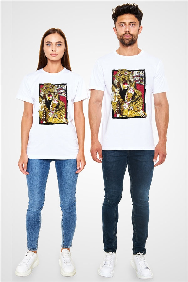 Queens of the Stone Age White Unisex T-Shirt