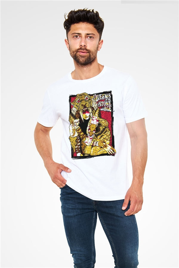 Queens of the Stone Age White Unisex T-Shirt
